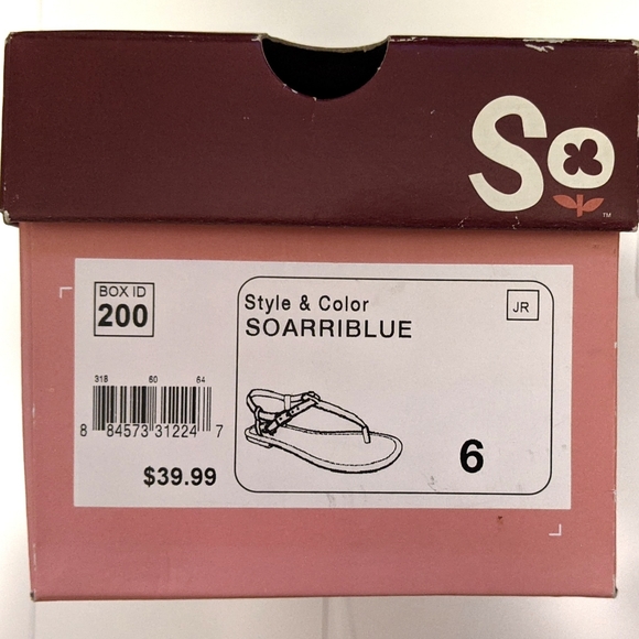 SO Women's Strappy Sandals Size 6 - Picture 3 of 4